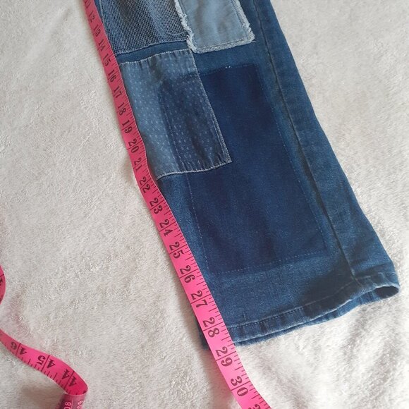 LOGO by Lori Goldstein Women's Size 6 Patchwork Boyfriend Jeans - Picture 12 of 12